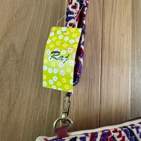 Raj Multicolor Geometric Fringe Crossbody Bag - Picture 2 of 4